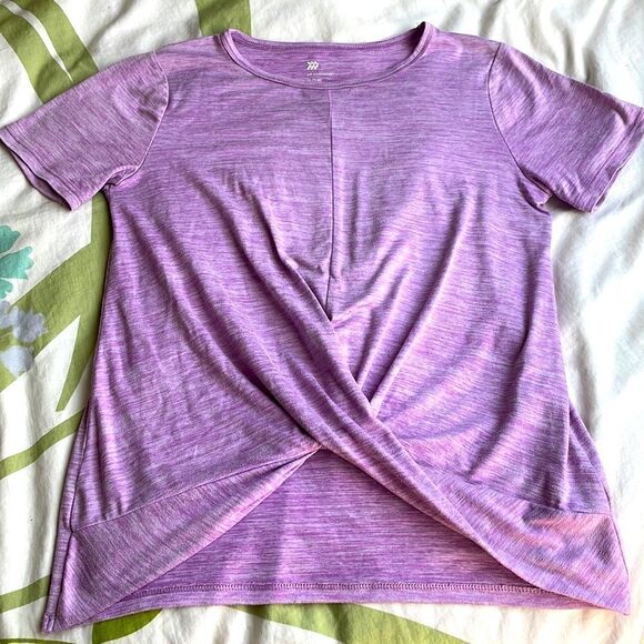 Lavender All in Motion Sporty Dry Fit Twist Front Top - Size 7-8 - Picture 1 of 5
